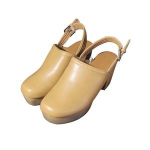Universal Thread Women's Tan Watson Platform Clog 4" Block Heels Size 9.5